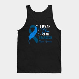 Alopecia Awareness I wear Blue for my Grandson Tank Top